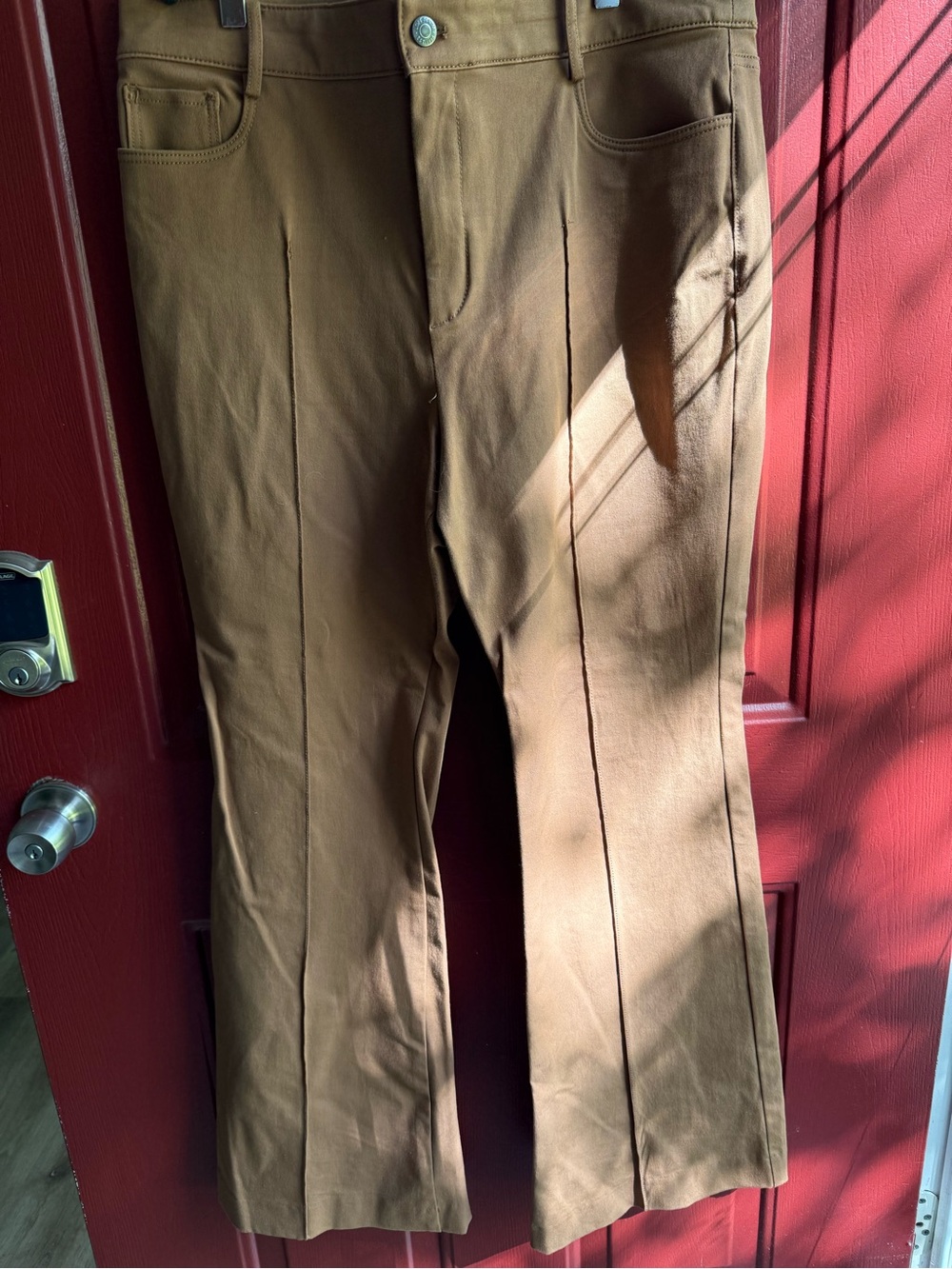 LOFT Brown Boot-Cut Pants